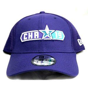 New Era 39Thirty 3930 - Charlotte Hornets Purple Blue Mesh Medium-Large Hat Cap